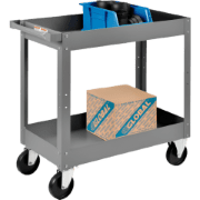 Global Industrial™ Service Cart w/2 Shelves, 1200 lb. Capacity, 48L x 30W  x 31H, Gray