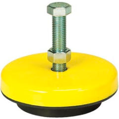 Mason Ind 10 Long x 10 Wide x 1 Thick, Rubber, Machinery Leveling Pad & Mat MPN:BBNR10X10