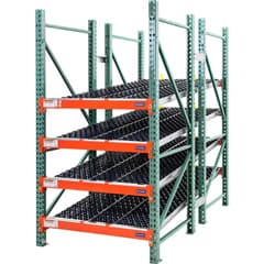 Global Industrial Record Storage Rack 72W x 24D x 84H With Polyethylene  File Boxes, Gray B2297051