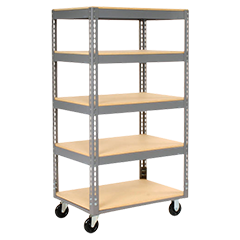 Global Industrial Record Storage Rack 72W x 24D x 84H With Polyethylene  File Boxes, Gray B2297051