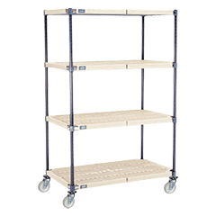 Global Industrial Record Storage Rack 72W x 24D x 84H With Polyethylene  File Boxes, Gray B2297051