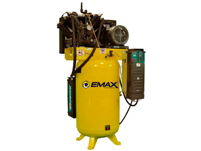 EMAX Smart Air 7.5HP Vari Speed 2-Stage Compressor, 80 Gal, Vert, 100 PSI, 31 CFM, 208-240V